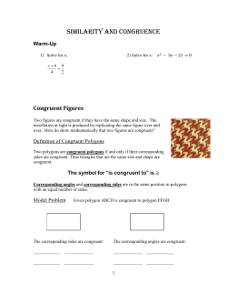 Similar Triangles - White Plains Public Schools