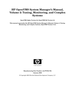 HP OpenVMS System Manager`s Manual, Volume 2