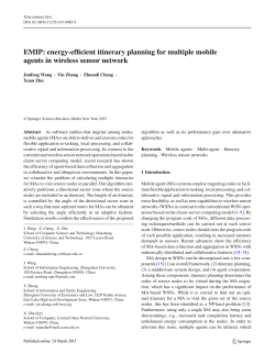 EMIP: energy-efficient itinerary planning for multiple mobile agents