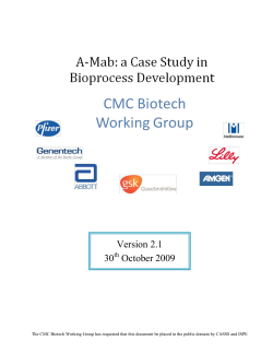 CMC Biotech Working Group - International Society for
