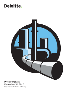 Price Forecast - December 31, 2016 - Resource