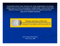 constructing the notion of the maritime cultural heritage in the