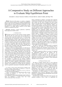 A Comparative Study on Different Approaches to Evaluate Ship