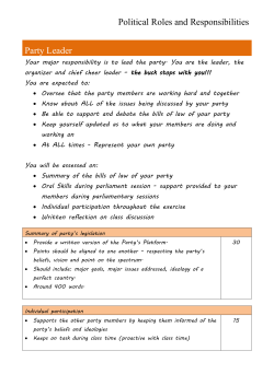 Political Clash - Roles and responsibilities File