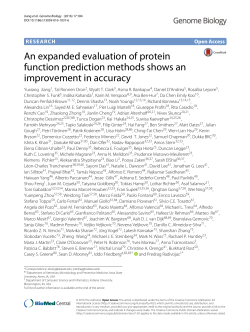 An expanded evaluation of protein function prediction methods