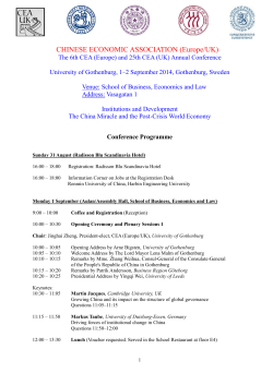 CHINESE ECONOMIC ASSOCIATION (Europe/UK)