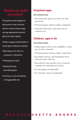 Should my child be online? - Bridgewater State University