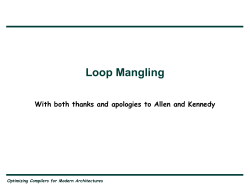 Loop Transformations