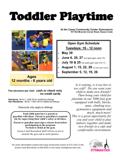 Toddler Playtime - City of Goose Creek
