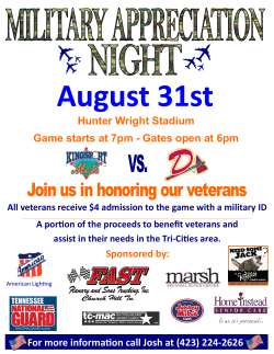 Hunter Wright Stadium Game starts at 7pm