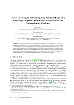 Model-Checking an Alternating-time Temporal Logic with