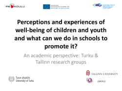 School cultures in Tallinn Schools Study 1