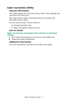 Color Correction Utility