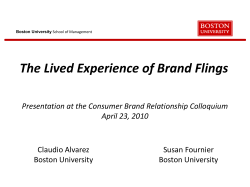 2010 The Lived Experience of Brand Flings