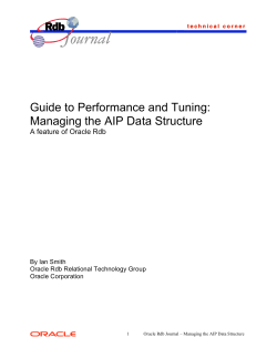 Managing the AIP Data Structure