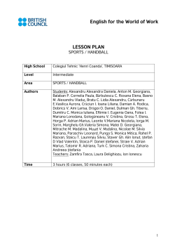 Handball - British Council