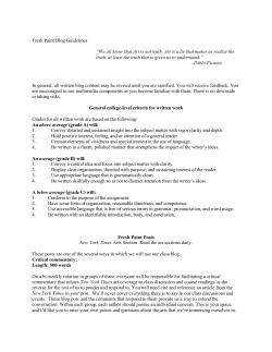 Blog Guidelines - Macaulay Honors College