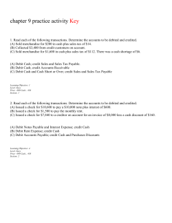 chapter 9 group activity Key