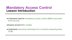 Mandatory Access Control