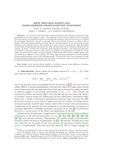 Joint Spectral Radius and Path-Complete Graph