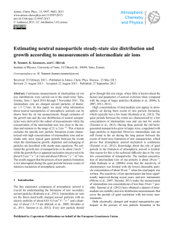 Estimating neutral nanoparticle steady