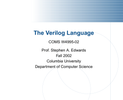 The Verilog Language
