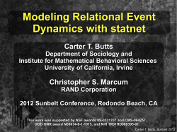 Modeling Action and Interaction in Complex Environments