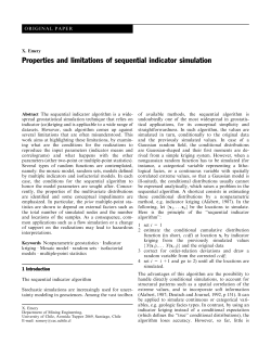 Properties and limitations of sequential indicator simulation