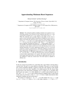 Approximating Minimum Reset Sequences