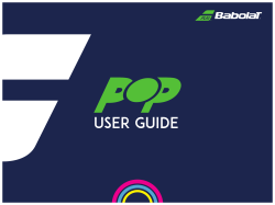 user guide - Babolat Play