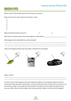 Colour in the Environment