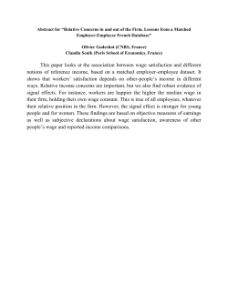 This paper looks at the association between wage