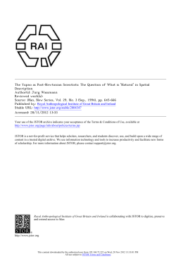 The Yupno as Post-Newtonian Scientists: The Question of What is