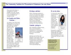 Coalition Brochure - Healthy Communities Partnership