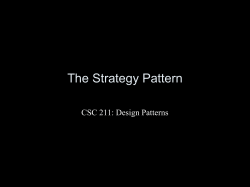 The Strategy Pattern