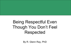 R. Glenn Ray Lunch PowerPoint