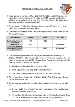national 4 - practice test one - Maths | Queen Anne HIgh School