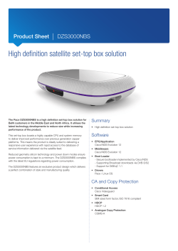 High definition satellite set