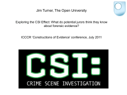 CSI effect? - The Open University