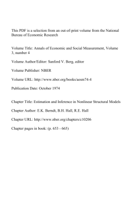 Estimation and Inference in Nonlinear Structural Models