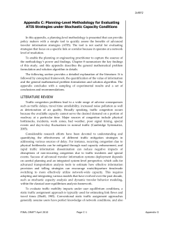 Appendix C: Planning-Level Methodology for Evaluating ATIS