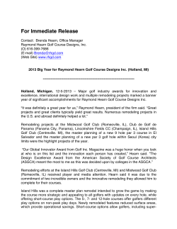 2013 Big Year for Ray Hearn Press Release