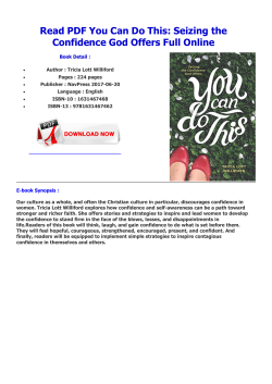 Read PDF You Can Do This: Seizing the Confidence