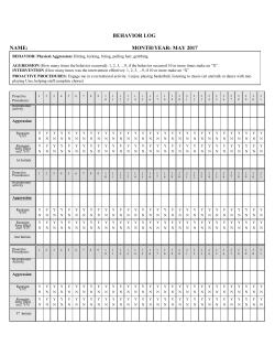 behavior log - Rose
