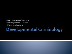 Review Lifecourse Theories Review Sampson and Laub Moffitt*s