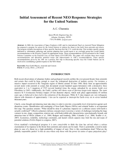 Initial Assessment of Recent NEO Response Strategies for the