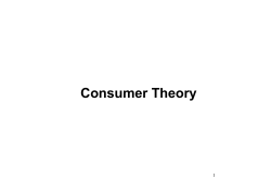 Consumer Theory