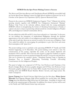 MTRCB On-the-Spot Poster Making Contest a Success