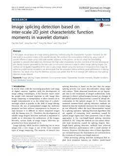 Image splicing detection based on inter