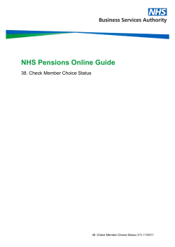 Check member Choice status